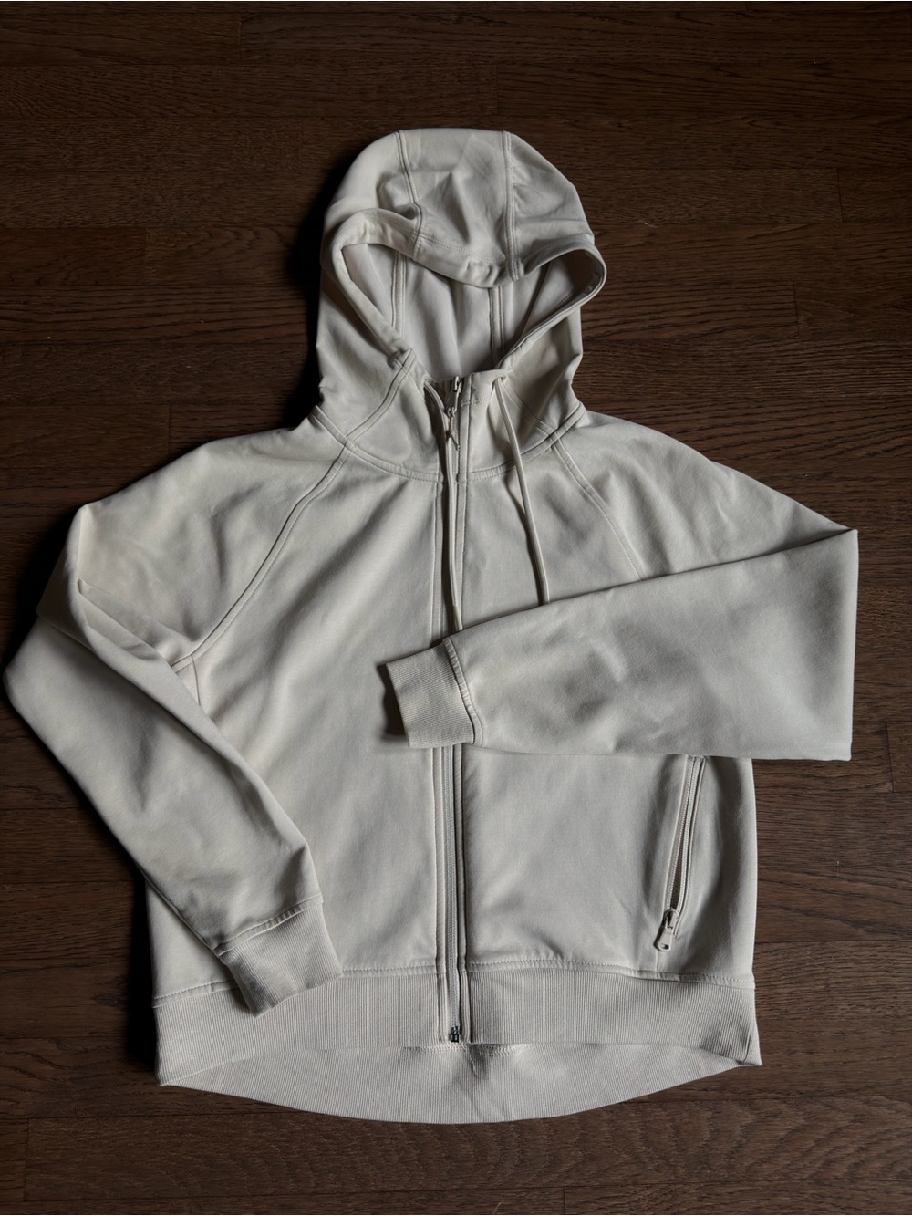Old Navy Ivory Active Dynamic Fleece Zip Hoodie